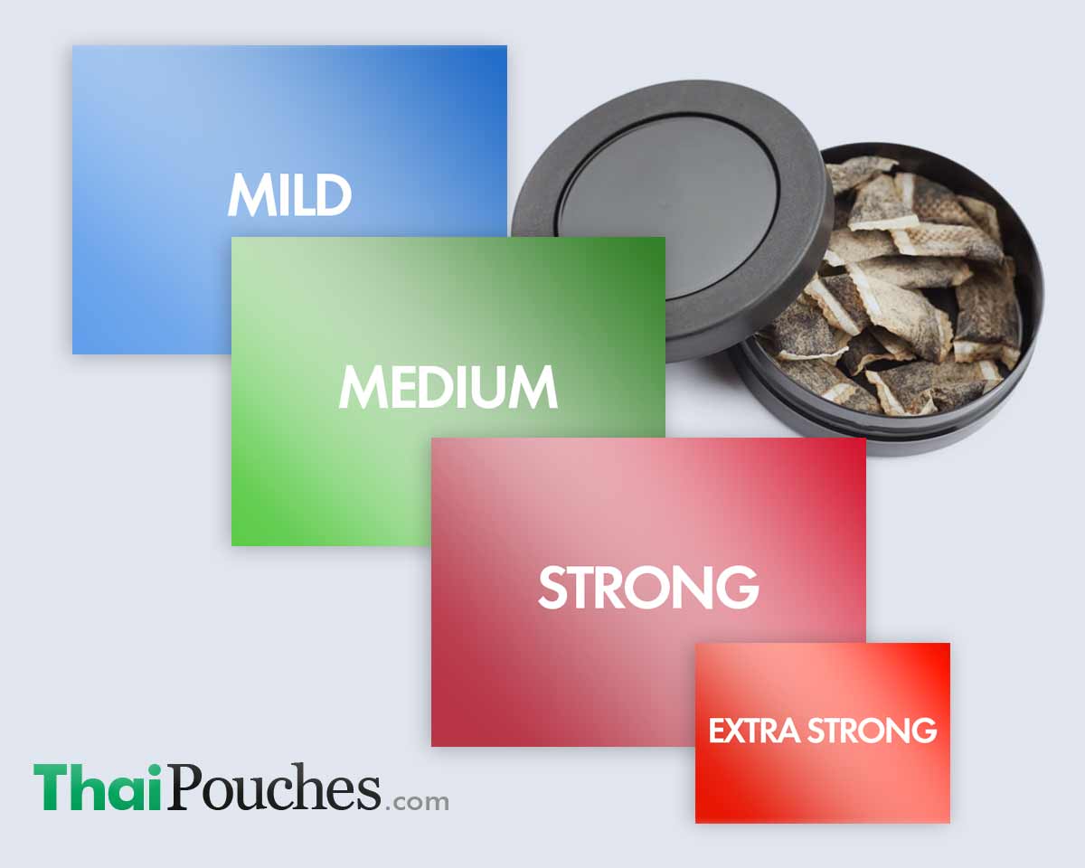 Nicotine Pouches Strength listed Thaipouches