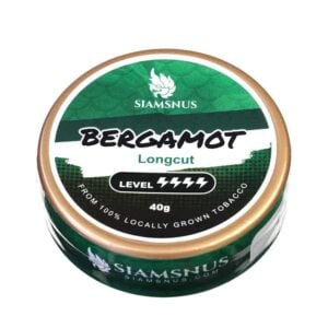 Siamsnus Bergamot Snus Longcut Frontside View Nicotine Pouch Thailand