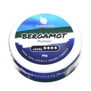 Siamsnus Bergamot Snus Portion Frontside View Nicotine Pouch Thailand